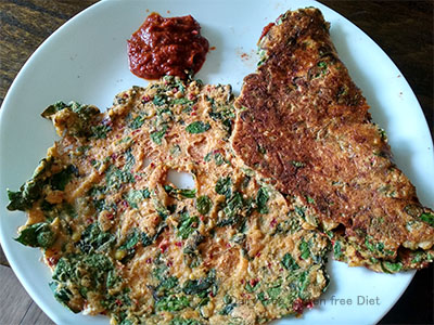 Millet Moringa leaves adai