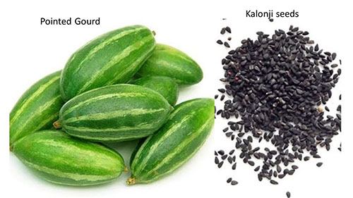 Pointed Gourd and kalonji