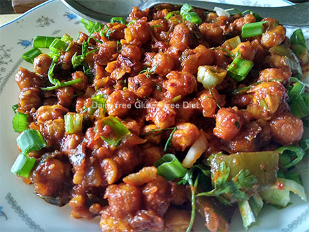 Chilli channa crispy and crunchy