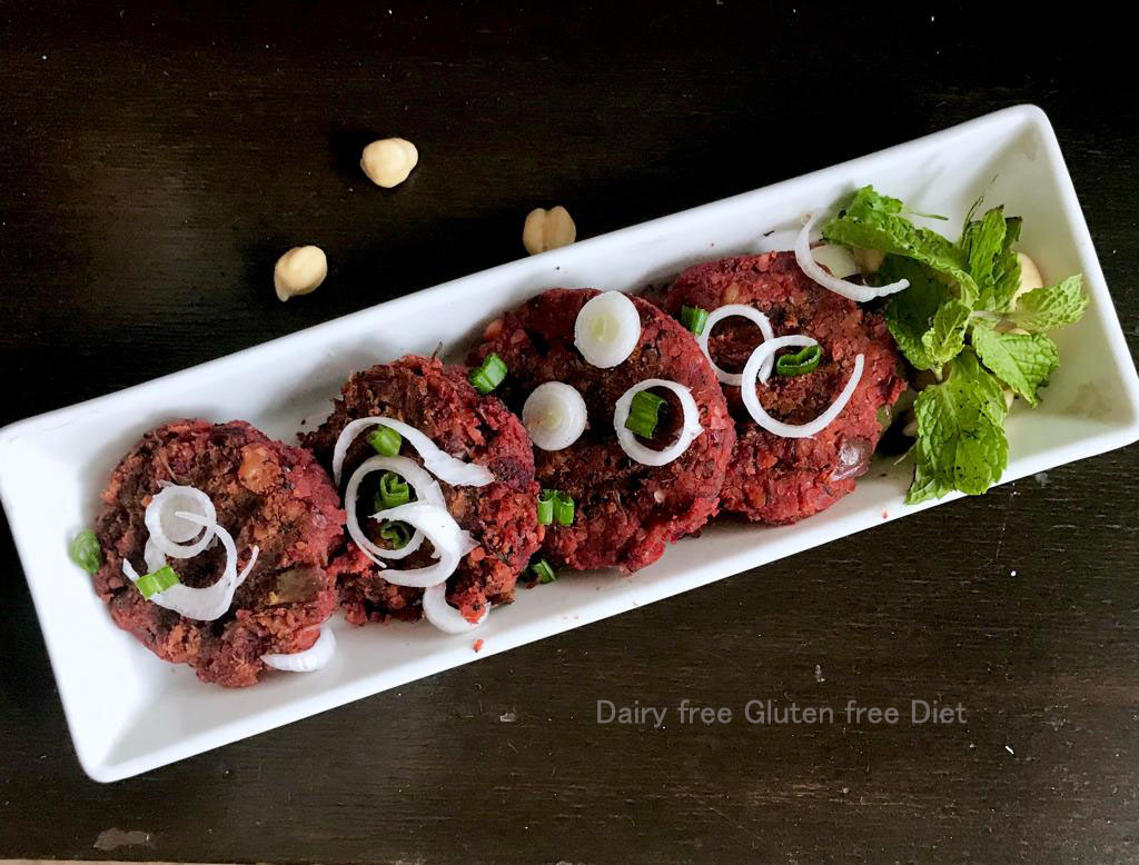 Beetroot Chole Tikki