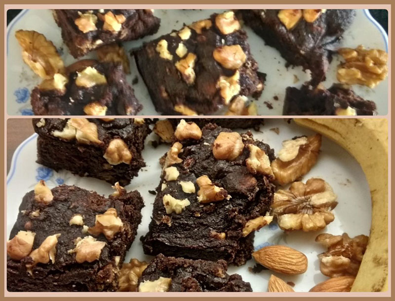 Almond pulp brownies