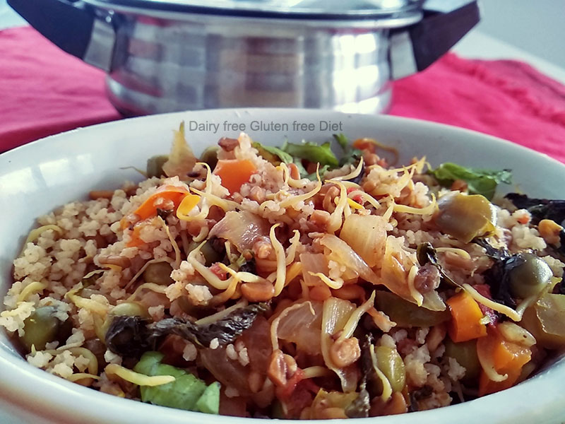 Ssprouted methi seeds pulao