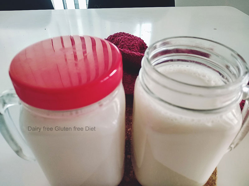 homemade almond milk