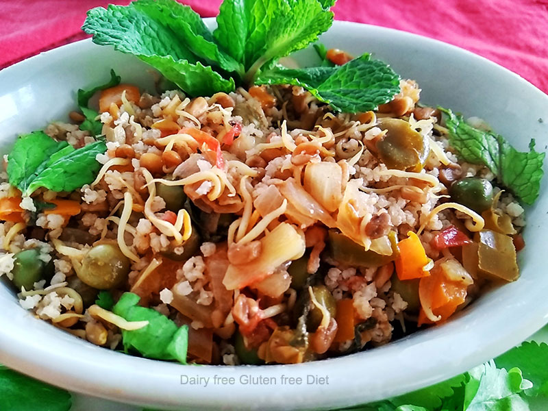 Ssprouted methi seeds pulao